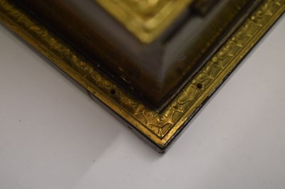 Lot 162 - 19th Century rosewood and porcelain mounted stationery box
