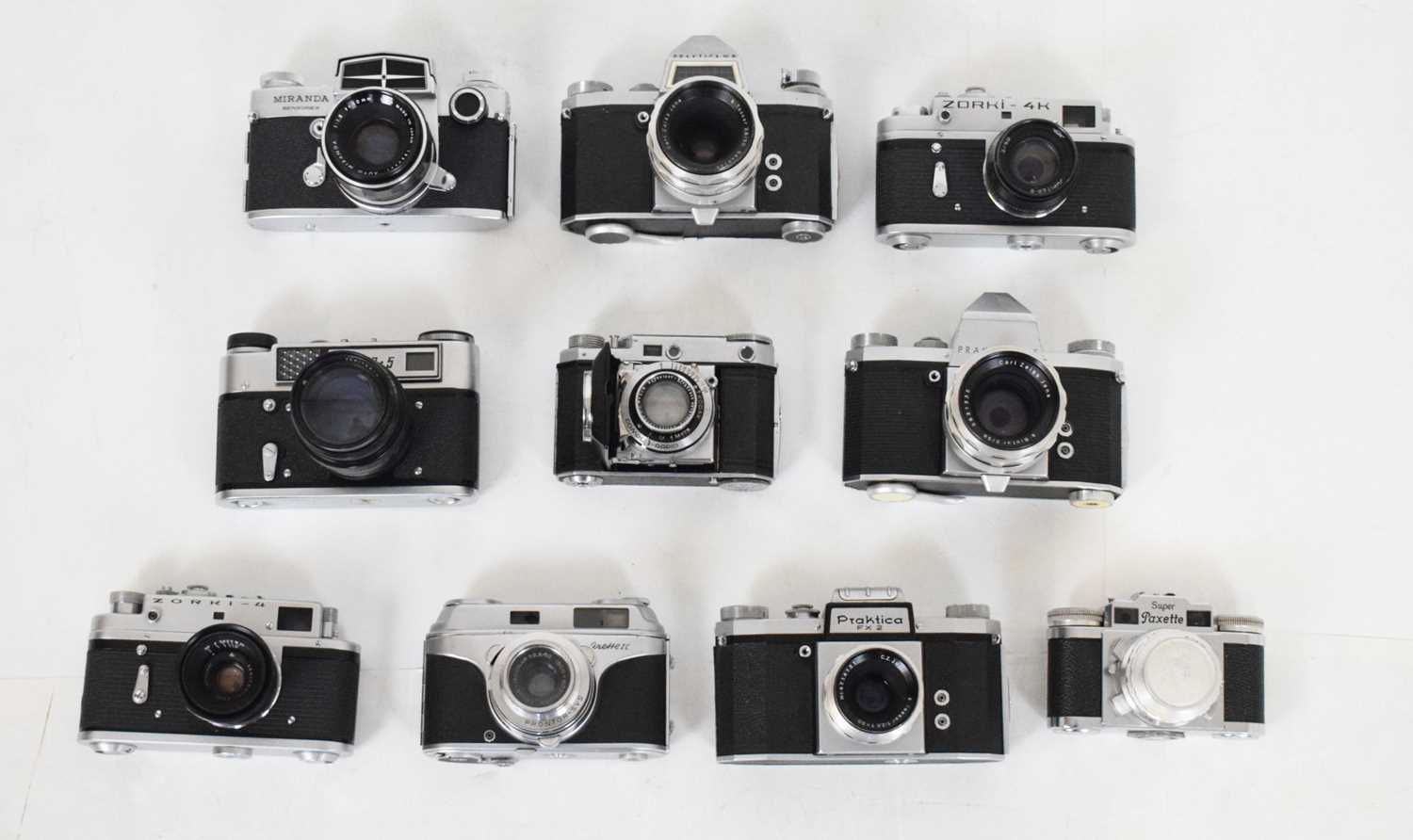 Lot 341 - Group of ten various branded vintage cameras