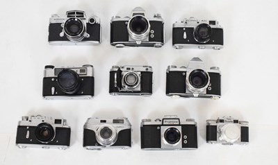 Lot 341 - Group of ten various branded vintage cameras