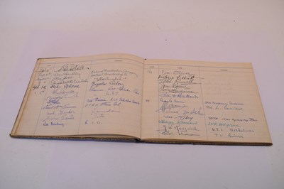 Lot 384 - Earl's Court Visitor's book, 1950s