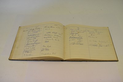 Lot 384 - Earl's Court Visitor's book, 1950s