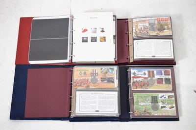 Lot 251 - Four albums of First Day Covers and mint stamps relating to the War