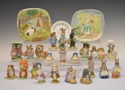 Lot 503 - Quantity of boxed and loose Beswick and Royal Albert Beatrix Potter figures