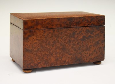 Lot 349 - Burr walnut musical box