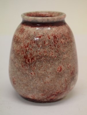 Lot 465 - Ruskin - Single flambé small ovoid vase