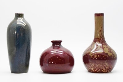 Lot 297 - Bernard Moore - Three small vases