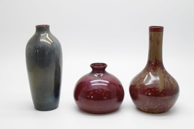 Lot 297 - Bernard Moore - Three small vases