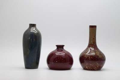 Lot 297 - Bernard Moore - Three small vases