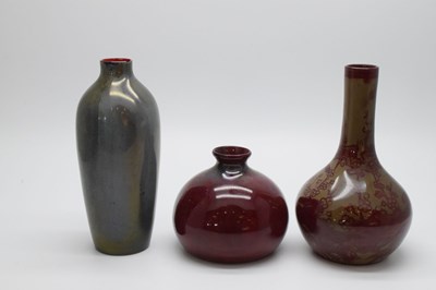 Lot 297 - Bernard Moore - Three small vases