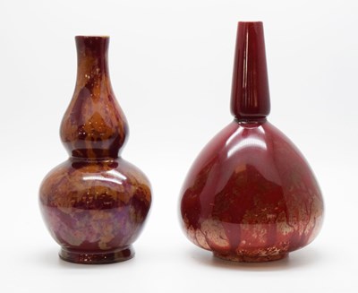 Lot 298 - Bernard Moore - Double gourd vase, etc