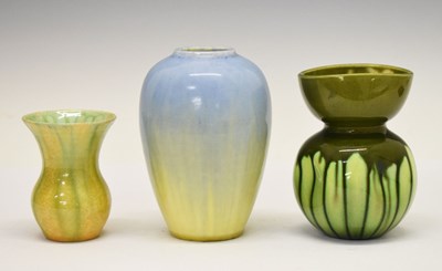 Lot 461 - Ruskin vase and two others (3)