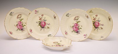 Lot 505 - Set of four Royal Copenhagen Frijsenborg pattern plates and dish