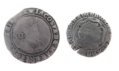 Lot 209 - James I Silver Shilling, and an Edward IV Groat