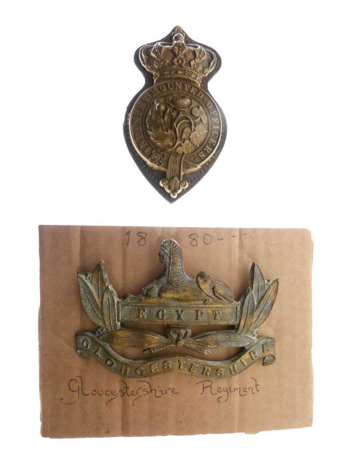 Lot 224 - 1880 Gloucestershire Regiment badge