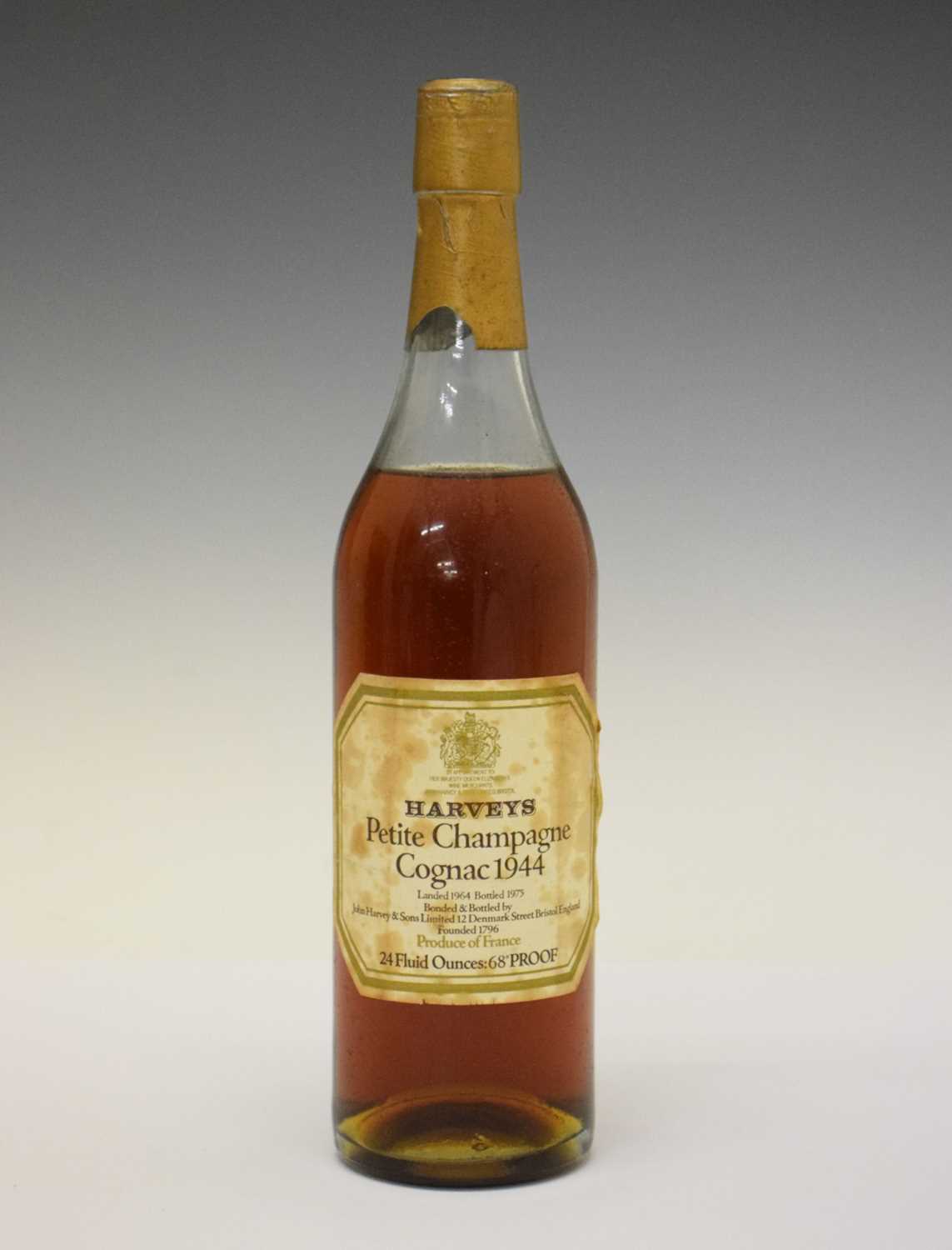 Lot 221 - Harveys Petit Champagne Cognac, 1944