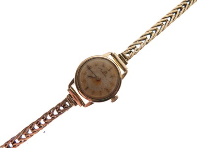 Lot 117 - Omega - Lady's gold plated cocktail watch