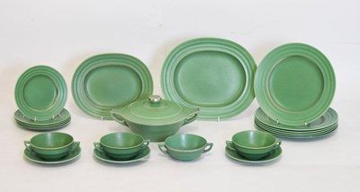 Lot 508 - Wedgwood matt green part dinner service