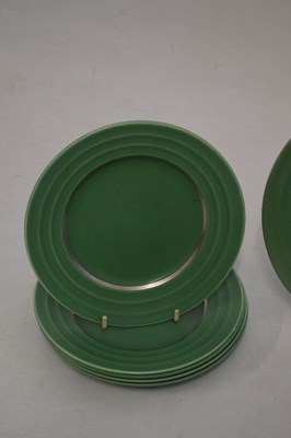 Lot 508 - Wedgwood matt green part dinner service