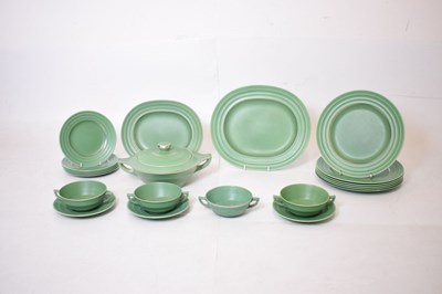 Lot 508 - Wedgwood matt green part dinner service