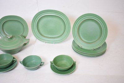 Lot 508 - Wedgwood matt green part dinner service