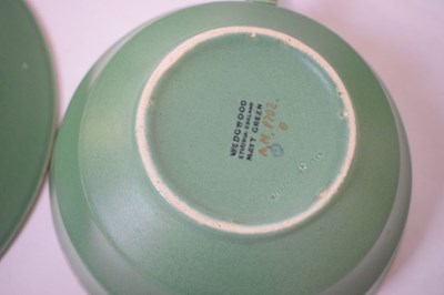 Lot 508 - Wedgwood matt green part dinner service
