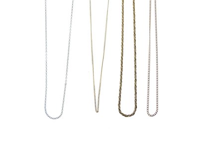 Lot 71 - Four 9ct chains
