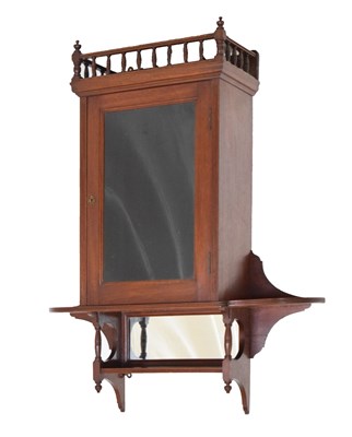 Lot 555 - Late Victorian mahogany wall cabinet