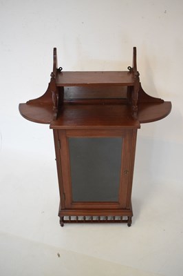 Lot 555 - Late Victorian mahogany wall cabinet