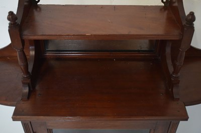 Lot 555 - Late Victorian mahogany wall cabinet