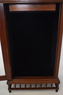 Lot 555 - Late Victorian mahogany wall cabinet