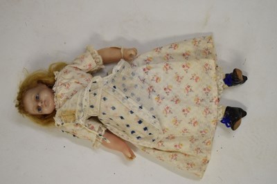 Lot 202 - 19th Century wax shoulder head doll, attributed to Pierotti