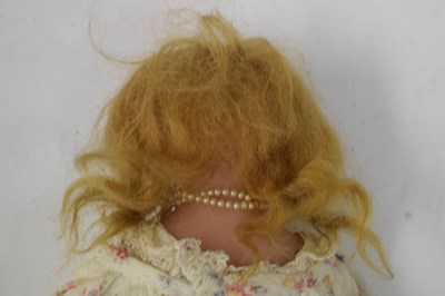 Lot 202 - 19th Century wax shoulder head doll, attributed to Pierotti