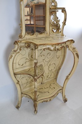 Lot 532 - Painted mirrorback console