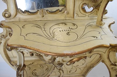 Lot 532 - Painted mirrorback console