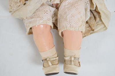 Lot 199 - Four early 20th Century German bisque headed dolls