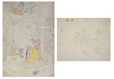 Lot 359 - Two 19th Century Indian Mughal School studies