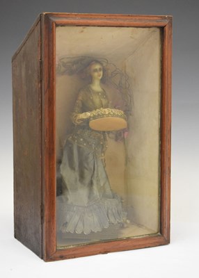 Lot 393 - 19th Century cased wax doll