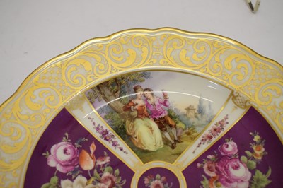 Lot 490 - Late 19th Century Meissen 'Helena Wolfsohn' style cabinet plate