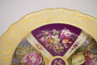 Lot 490 - Late 19th Century Meissen 'Helena Wolfsohn' style cabinet plate