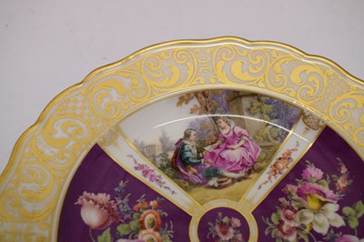 Lot 490 - Late 19th Century Meissen 'Helena Wolfsohn' style cabinet plate