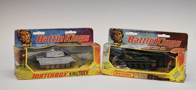 Lot 377 - Matchbox Battle Kings - Two boxed diecast model vehicles