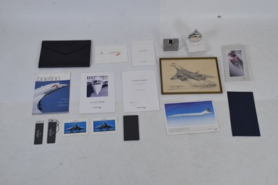 Lot 334 - Quantity of Concorde ephemera and memorabilia