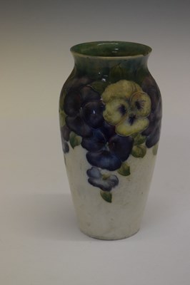 Lot 452 - William Moorcroft Pansy pattern baluster vase