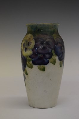 Lot 452 - William Moorcroft Pansy pattern baluster vase