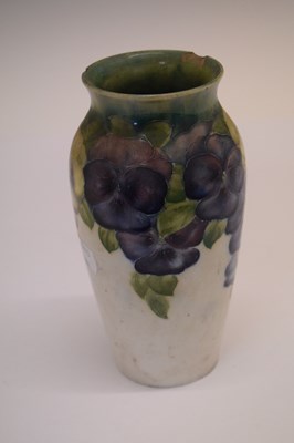 Lot 452 - William Moorcroft Pansy pattern baluster vase
