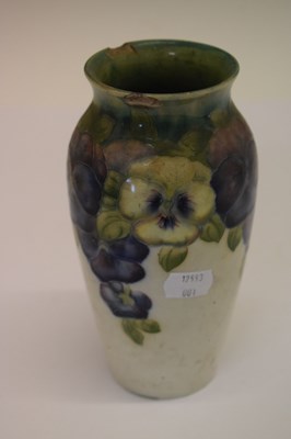 Lot 452 - William Moorcroft Pansy pattern baluster vase