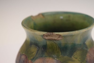 Lot 452 - William Moorcroft Pansy pattern baluster vase