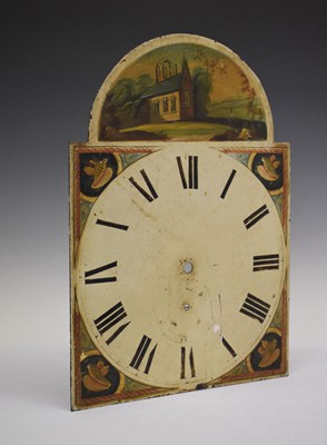 Lot 500 - 19th Century 8-day longcase clock painted dial