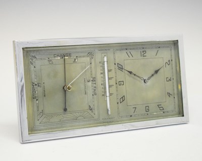 Lot 614 - Art Deco desk compendium (weather station)