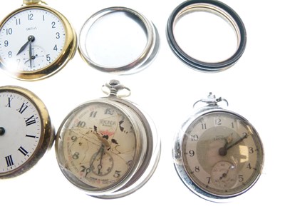 Lot 139 - Assorted metal pocket watch backs and parts